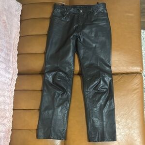 Harley-Davidson Black Leather Pants
